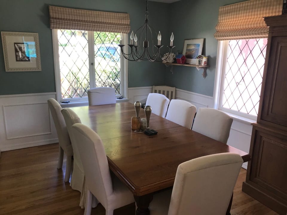 Dining room off the living room