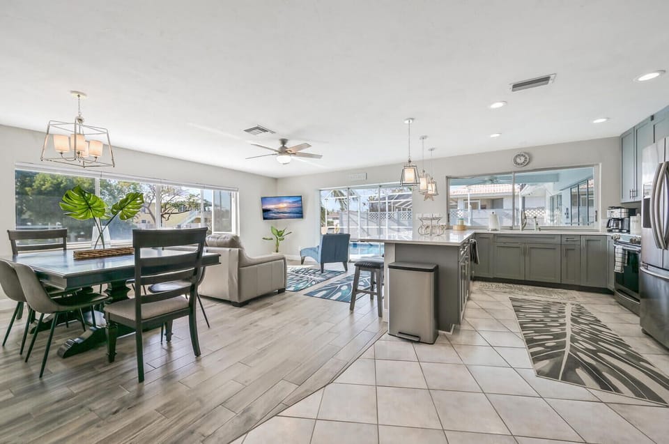 Open concept kitchen