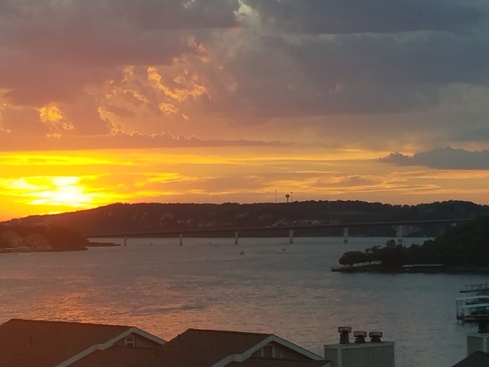 Beautiful sunsets right out the window each night!