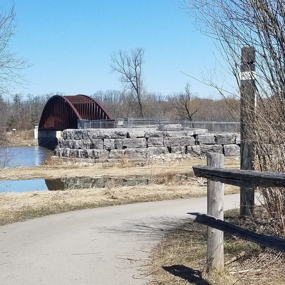 Nearby Grand River walking/biking trail
