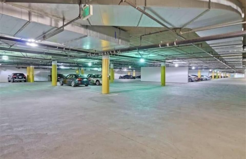 Residents only secure parking garage. Free