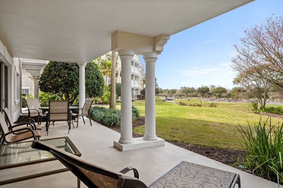Large ground floor patio area