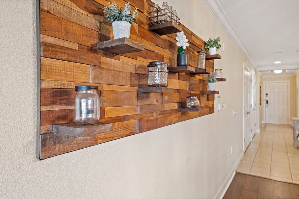 Decorative pieces throughout the condo