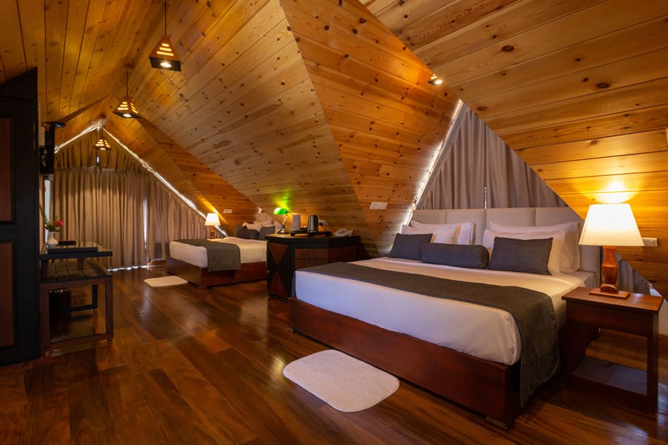 Grand Suite, Multiple Beds, Jetted Tub, Lake View | Premium bedding, pillowtop beds, in-room safe, desk