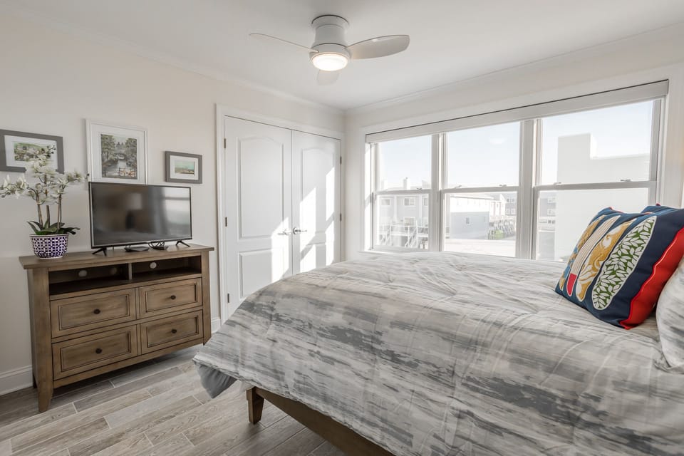 Bedroom # 2 with Queen Bed and TV