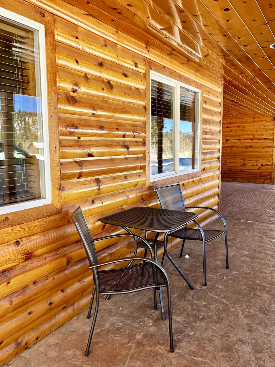Covered patio area.. to enjoy a cup of coffee or possibly a glass of wine.