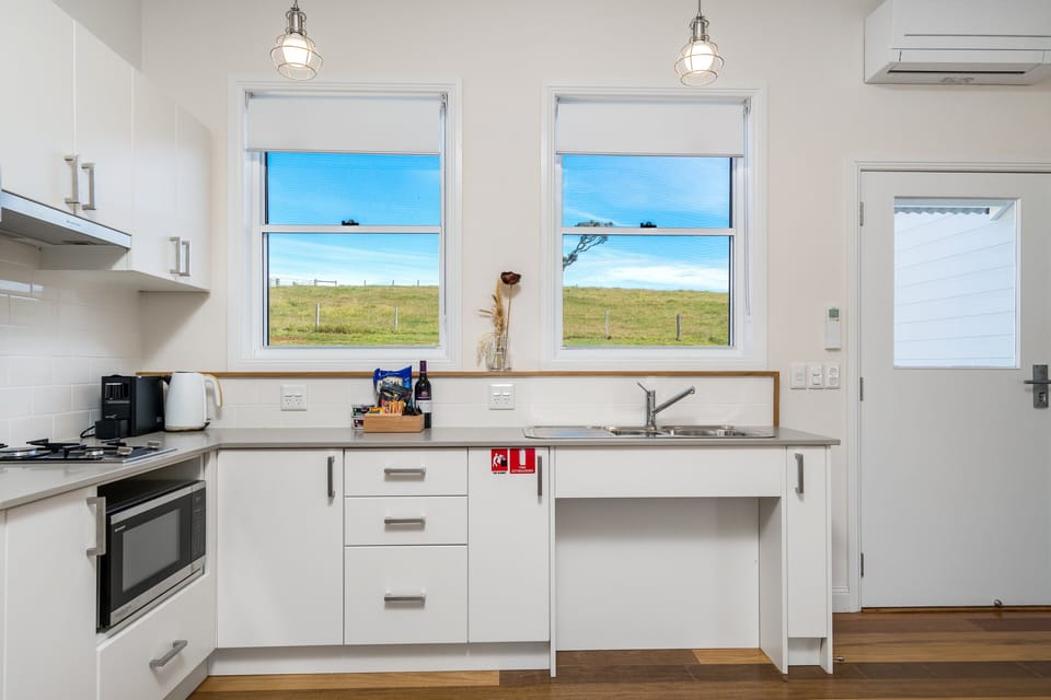 Accessible kitchen in cottage Violet at Forget Me Not Farm Cottages