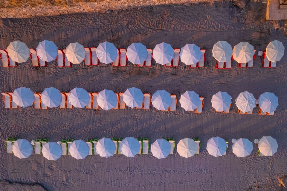 Private beach, beach bar