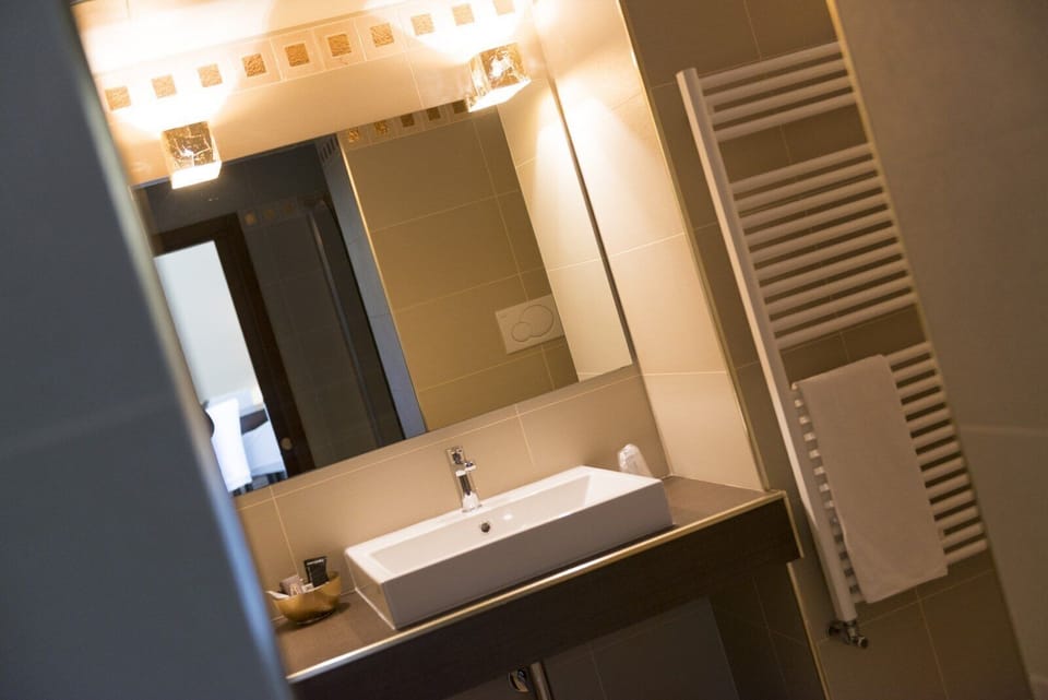 Bathrobes, bidet, towels