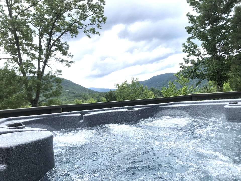 Great views from the hot tub!
