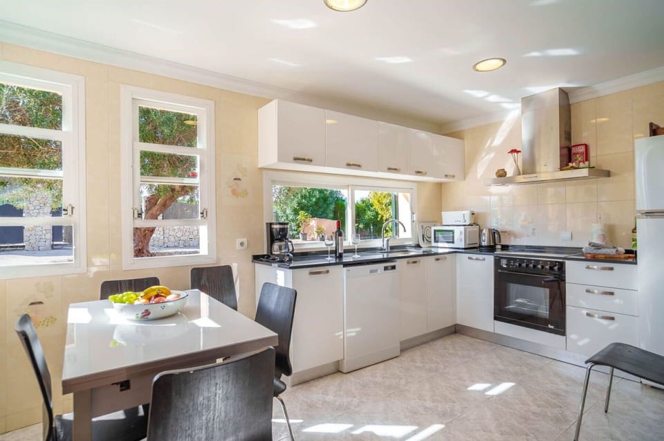 Cabinetry, Countertop, Building, Property, Furniture, Kitchen Appliance, Window, Houseplant, Kitchen, Kitchen Stove