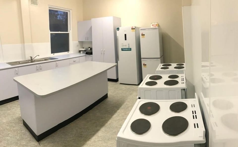Shared fridge, microwave