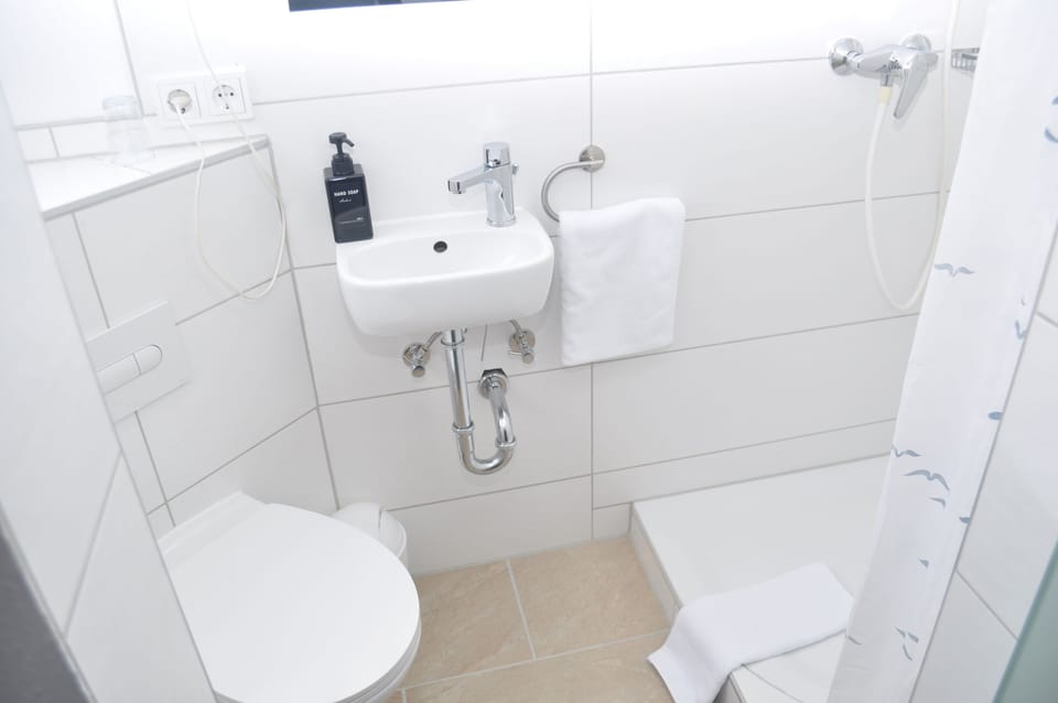 Single Room | Bathroom | Shower, hair dryer, towels, soap