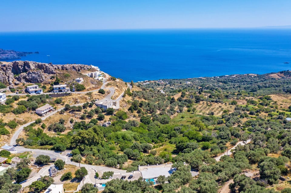 Bird's eye view of Spectacular Sea View Villa,Near Taverns & Sandy Beaches