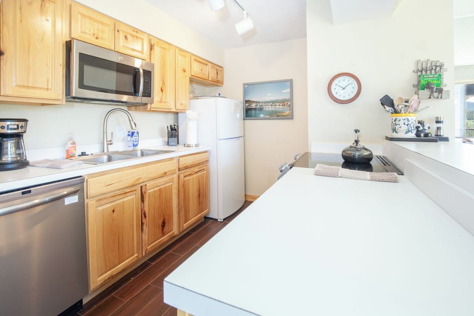 Close up of the kitchen