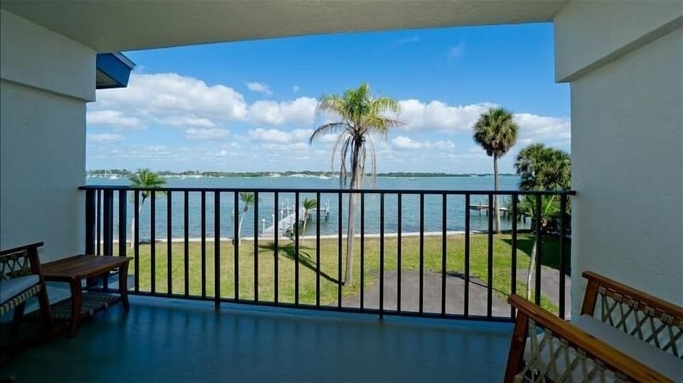 Watch the dolphins from your covered deck!