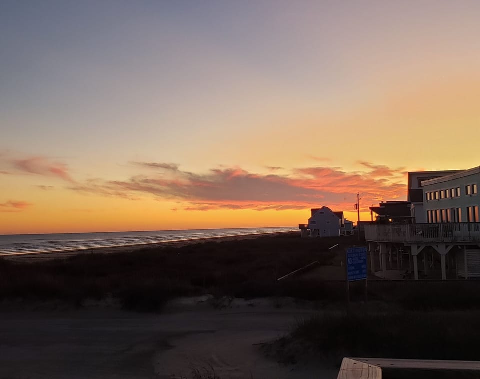 Sunset from the deck