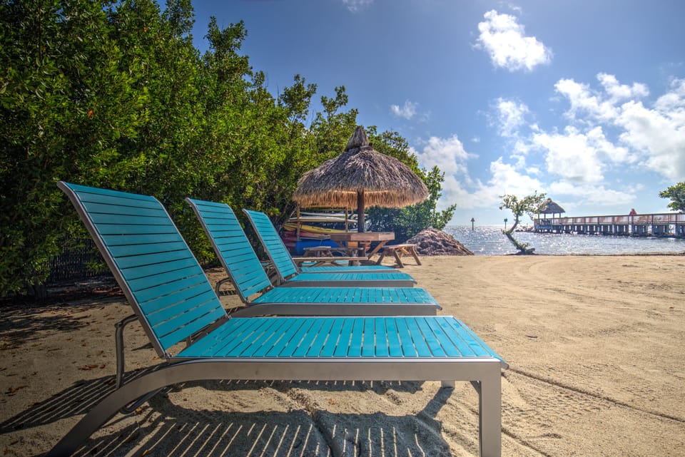 Private, sandy beach