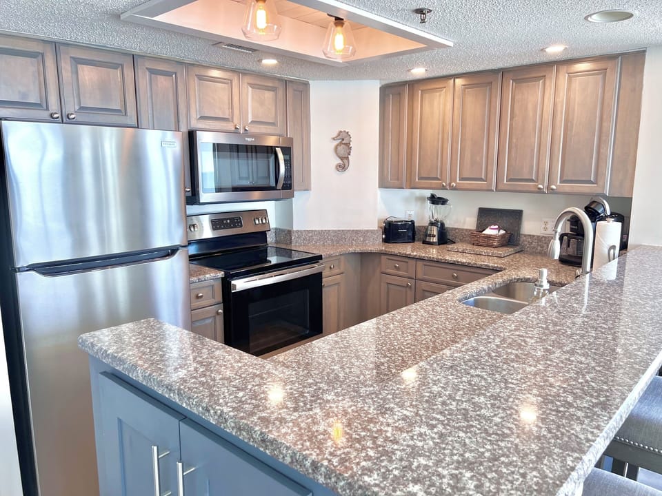 Fully stocked kitchen