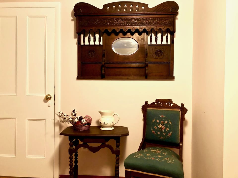 Beautiful Eastlake furniture make the room extra special. Adjoining door w/locks