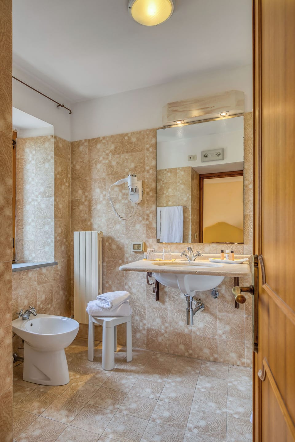 Deluxe Double Room, 1 Bedroom, Partial Lake View | Bathroom | Shower, hair dryer, bidet