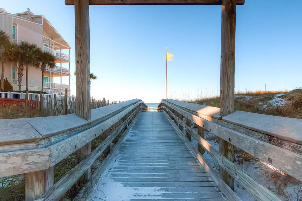 Beach is just a stroll away