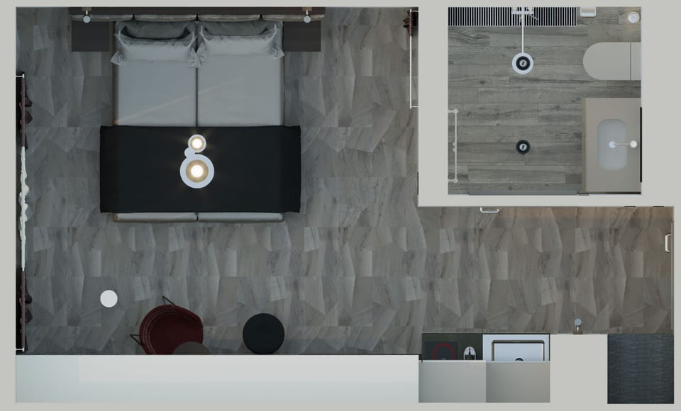 MARVELOUS with kitchen | Hypo-allergenic bedding, in-room safe, desk, laptop workspace