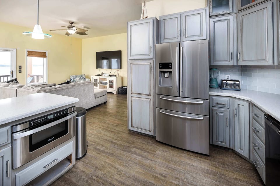 Fully stocked kitchen