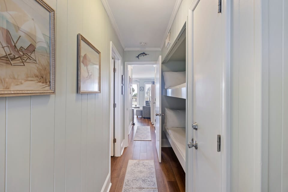 Hallway to Bedroom & Bunk Beds