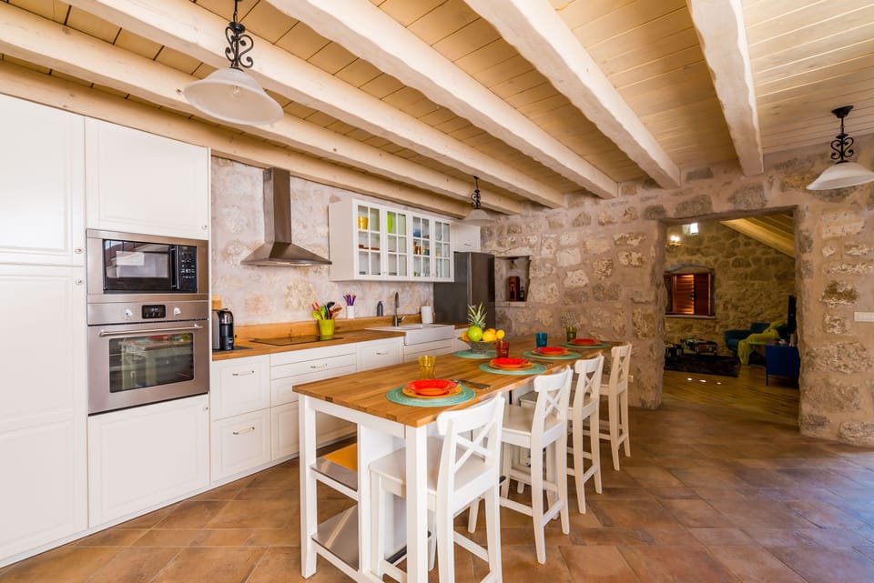 Villa (Two Bedroom House with Sea View) | Private kitchen | Fridge