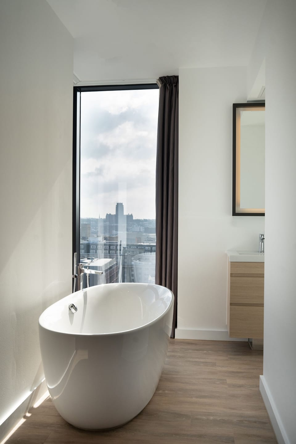 Eco-friendly toiletries, hair dryer, towels