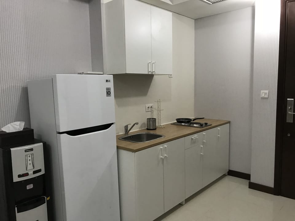 Kitchen with electric stove