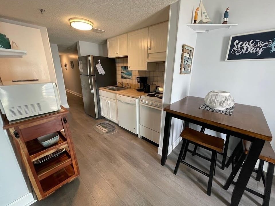Open Concept Living Room, Dining, and Kitchen