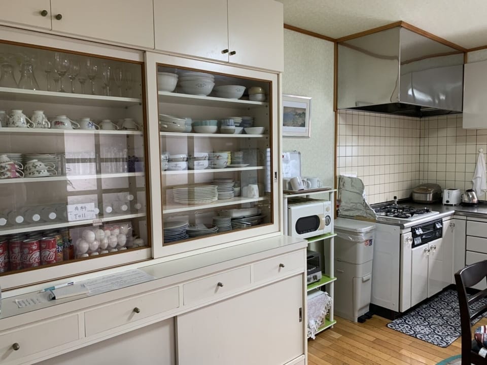Shared fridge, microwave