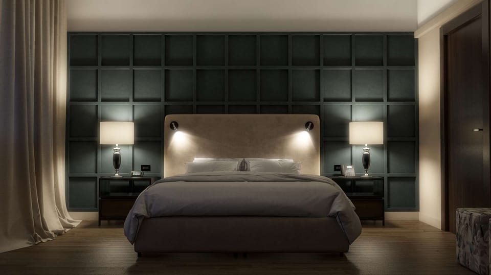 Minibar, in-room safe, desk, laptop workspace