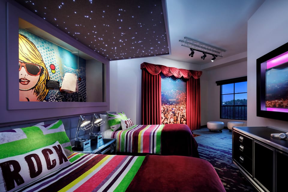 Suite, Non Smoking (Future Rock Star Suite), Includes Universal Express Unlimited^ | Premium bedding, in-room safe, desk, iron/ironing board