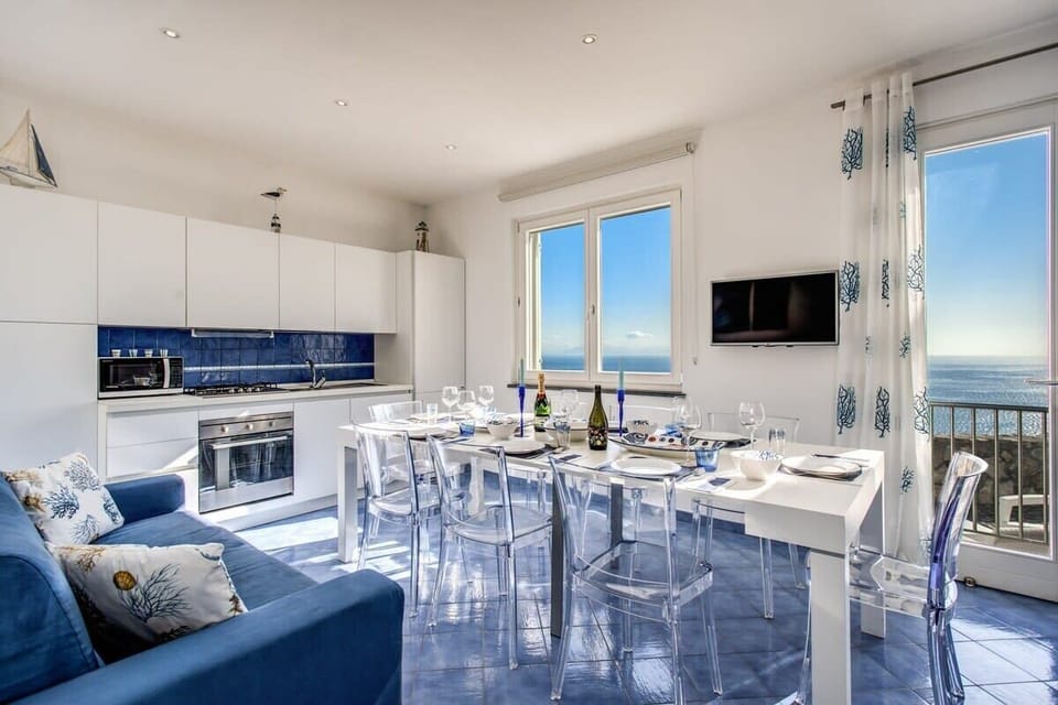 Dining table. kitchen. Sea Views