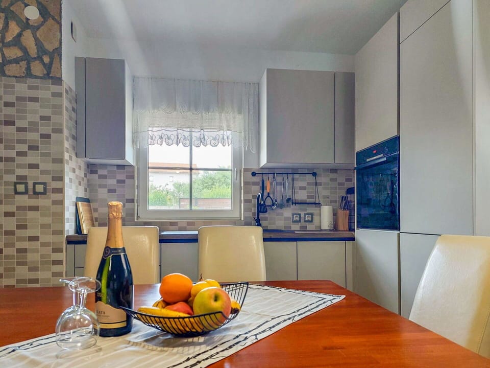 Interior Design, Kitchen, Kitchen Appliance, Flooring, Furniture, Major Appliance, Wood, Countertop, Cabinetry, Floor