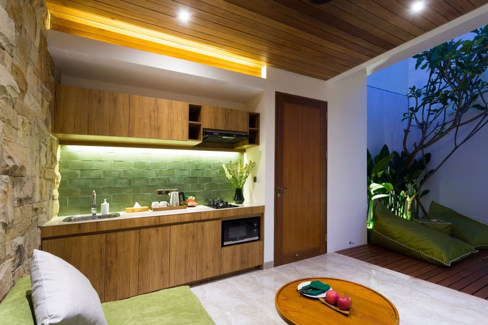 Villa, 1 Bedroom, Private Pool | Private kitchenette | Fridge, microwave, stovetop, griddle