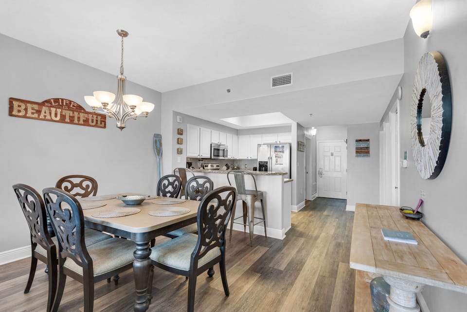 Dining room table and eat-in bar