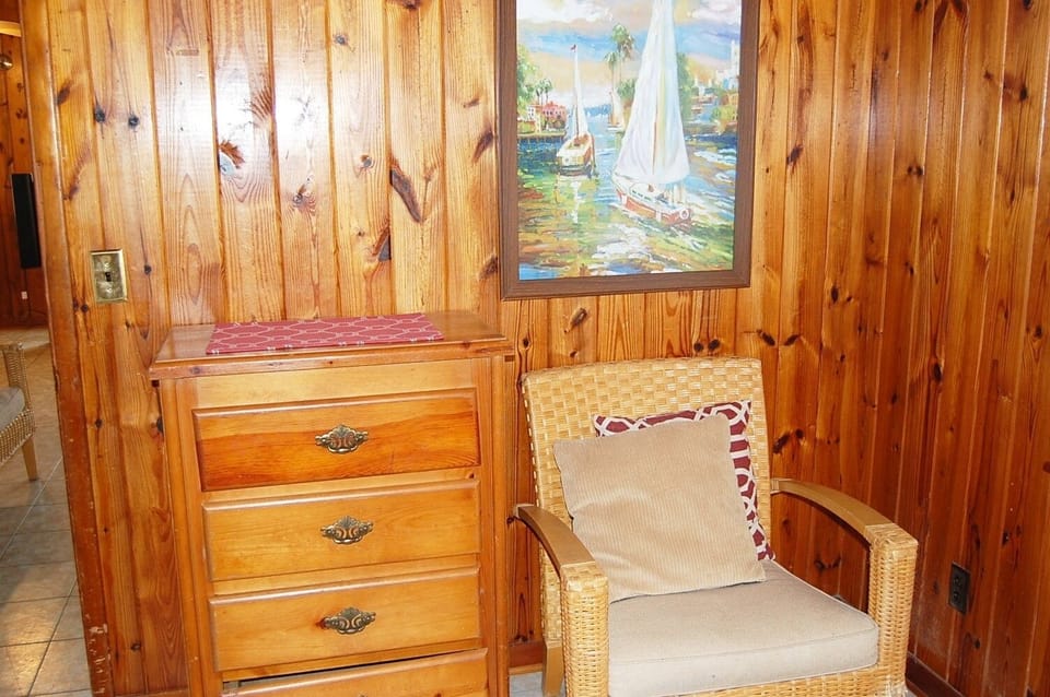 Living room - Beautiful pine walls throughout