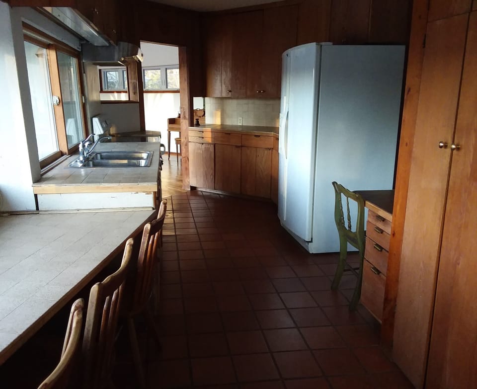 Kitchen with eat-in area.