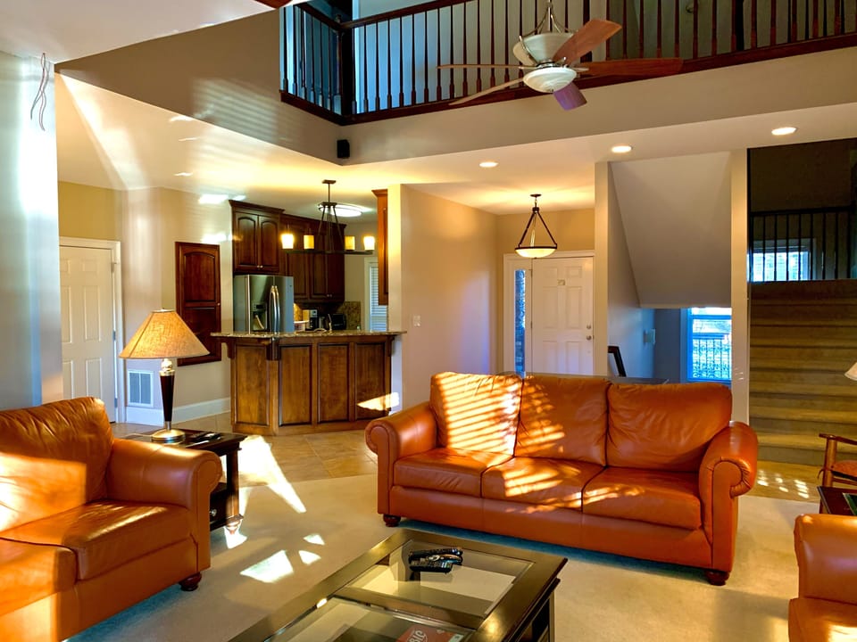 Open concept living space on main floor.