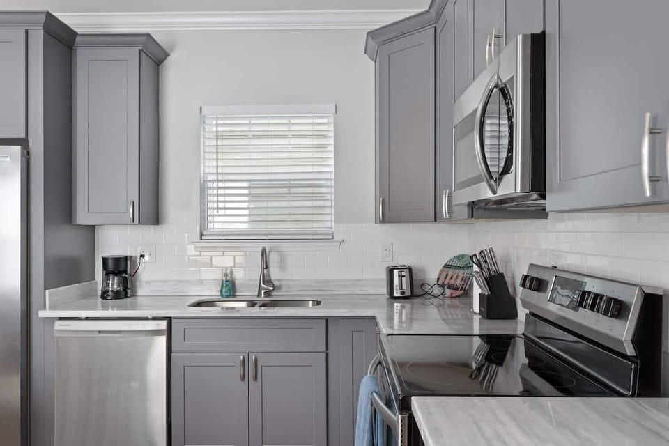 Kitchen Coffee maker, toaster, microwave, dishwasher and more. All appliances for your personal use!