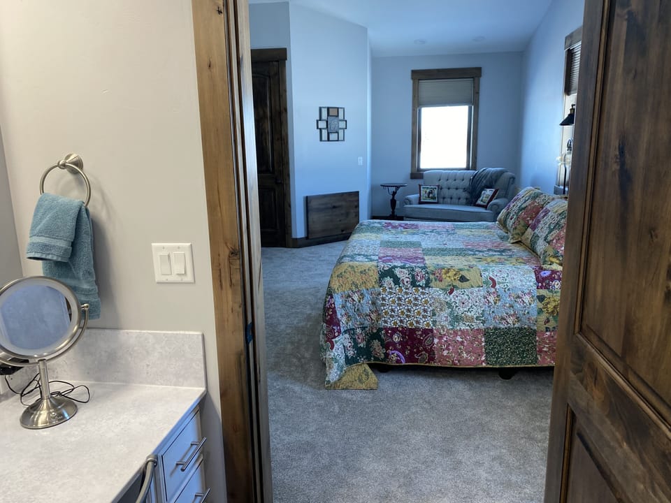 View of Master Bedroom from Master Bathroom