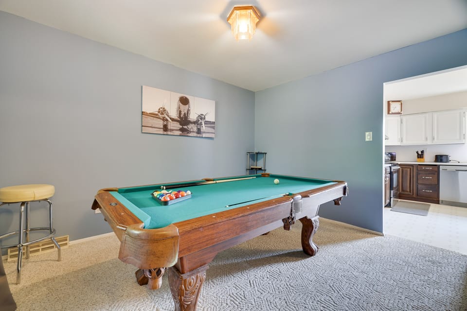 Rack 'em up and challenge friends to a game of pool