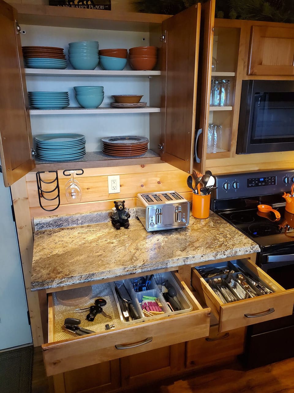 Well Stocked Cabinets!