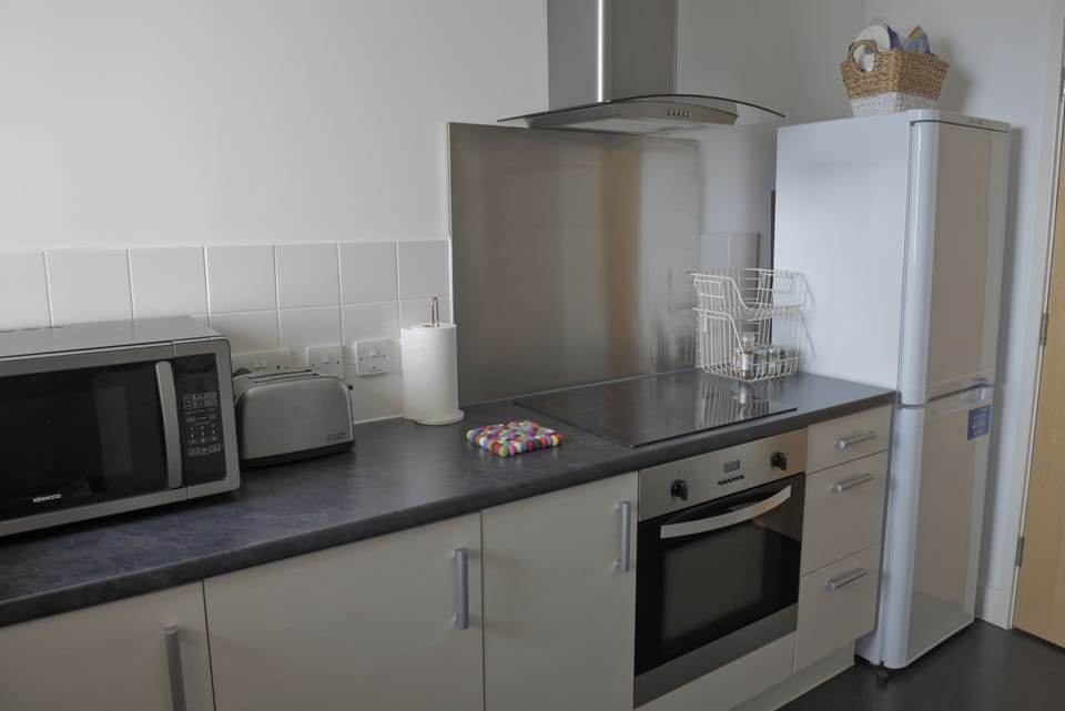 Standard Apartment, 1 Bedroom | Private kitchen | Fridge, microwave, oven, coffee/tea maker