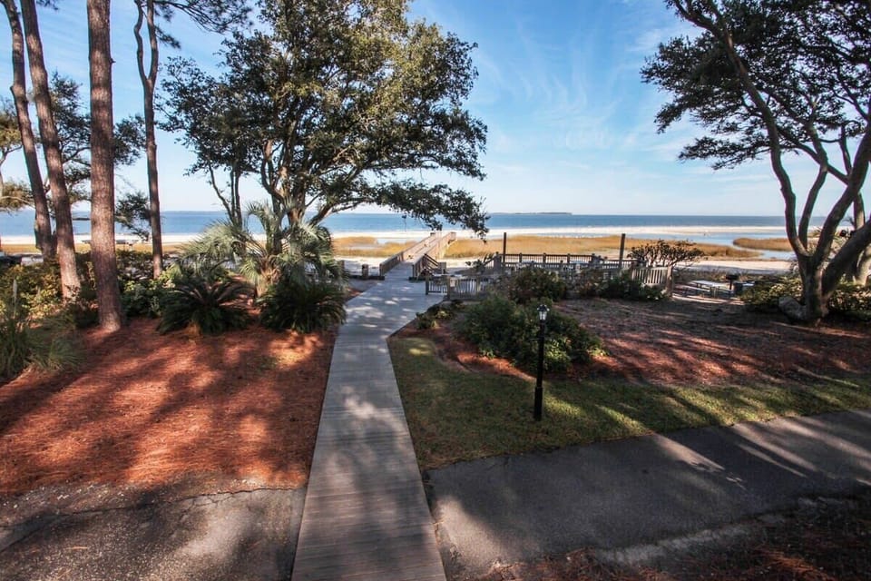 Easy walk to the beach is just steps from the villa!