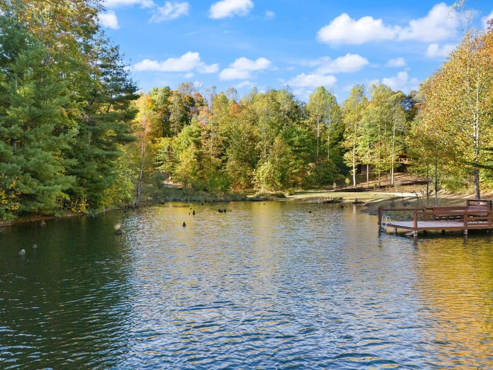 Tranquil lakeside retreat with private dock